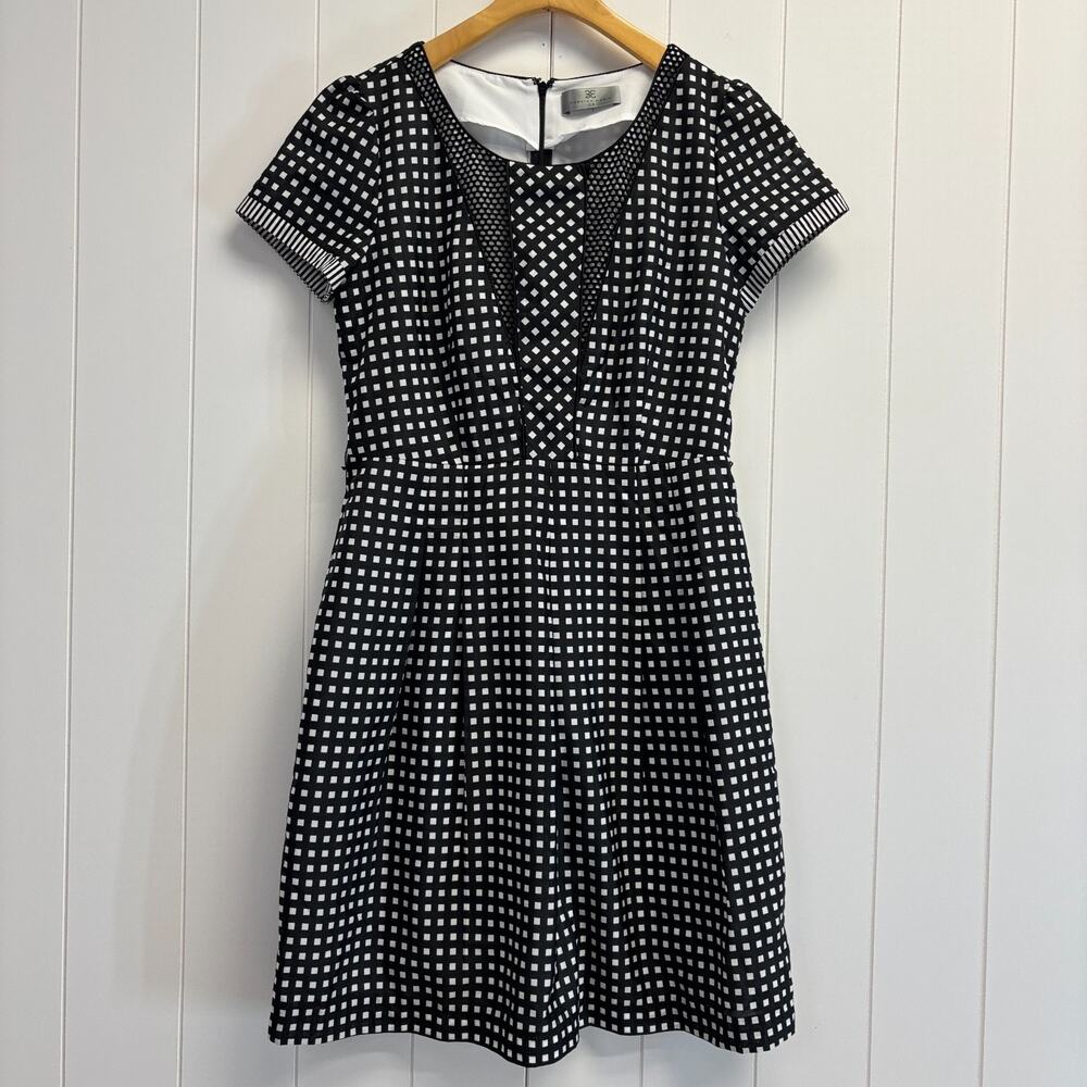 Fashion‎ Magic Womens Retro Checked Midi Dress Size 38 (S/M) Classic 50s Vibes